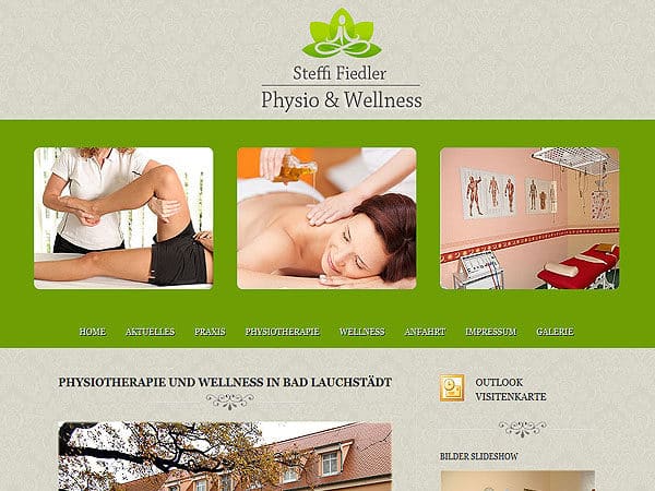 Webseiten für Physiotherapeuten Ergotherapeuten und Heilpraktiker