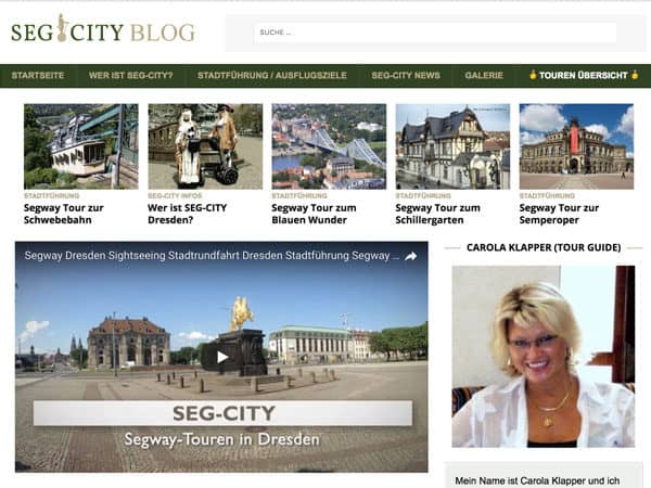 Webseiten für Eventfirmen Segway Dresden